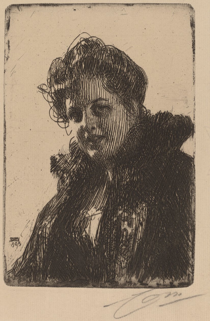 Fru. Granberg, 1903. af Anders Leonard Zorn