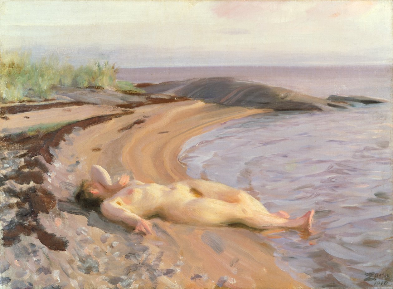 På stranden af Anders Leonard Zorn