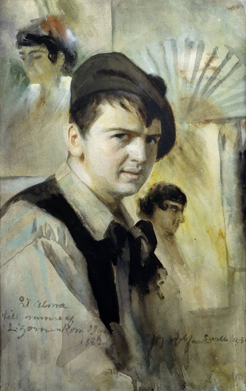 Portræt af kunstneren, 1881 af Anders Leonard Zorn