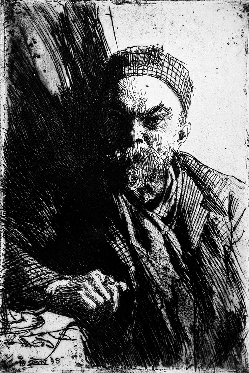 Portræt af digteren Paul Verlaine 1844-1896, 1895 af Anders Leonard Zorn