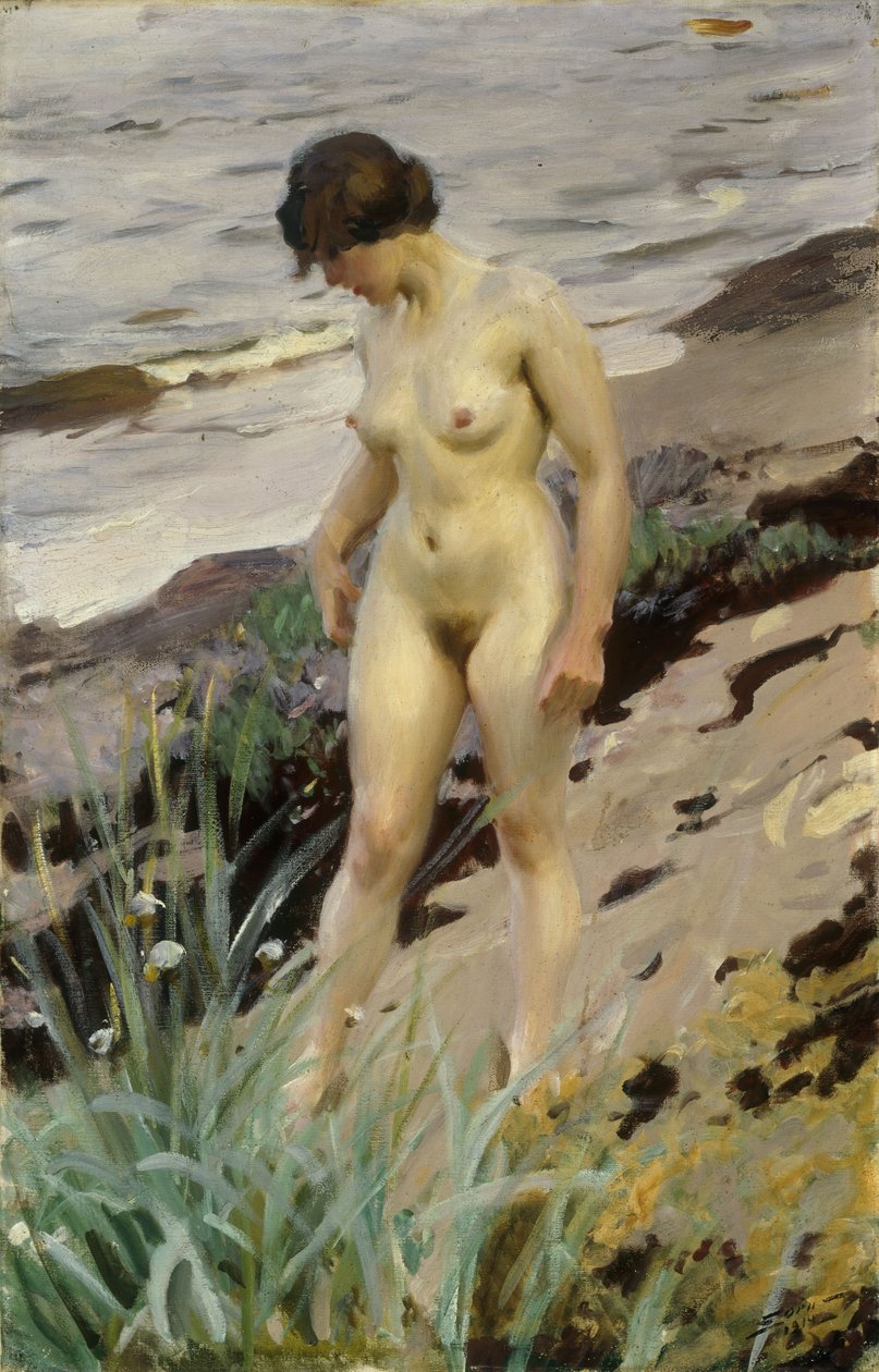 Sandhamns Studie, 1914 af Anders Leonard Zorn