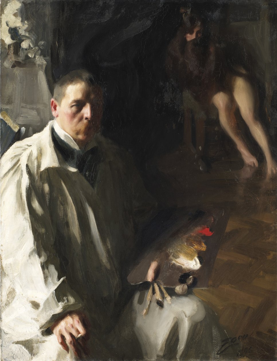 Selvportræt, 1896 af Anders Leonard Zorn