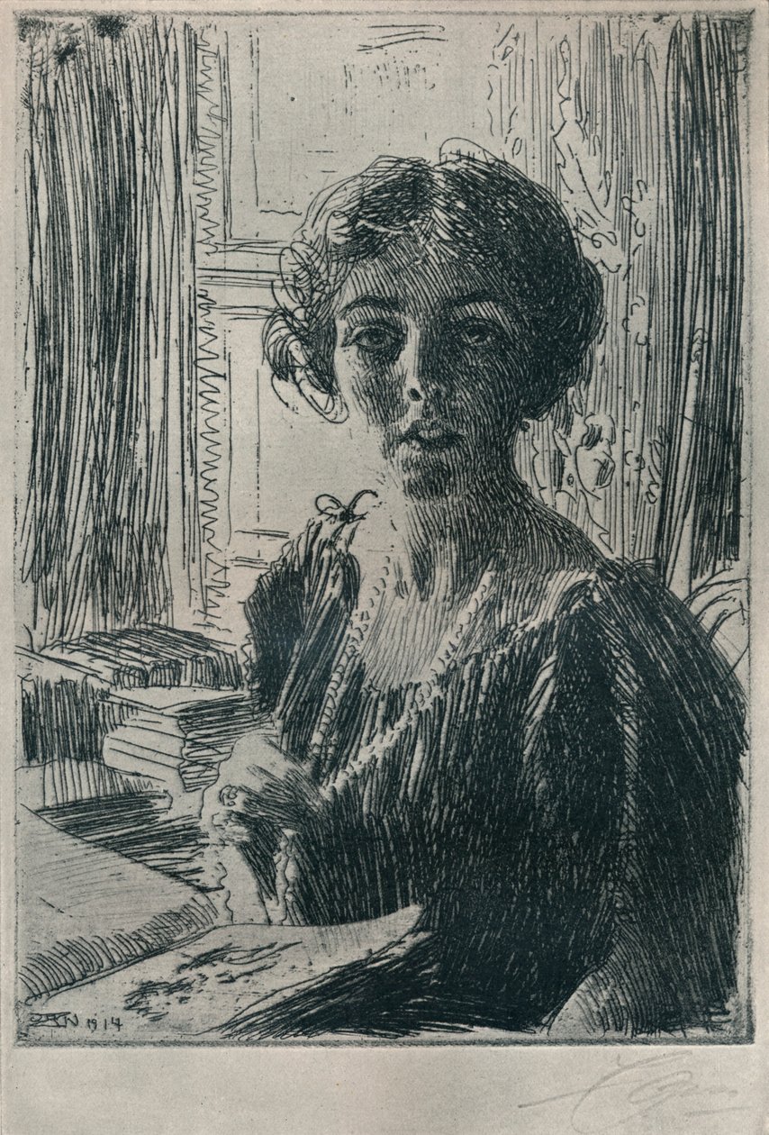 Kronprinsesse Margaret af Sverige, 1914 af Anders Leonard Zorn