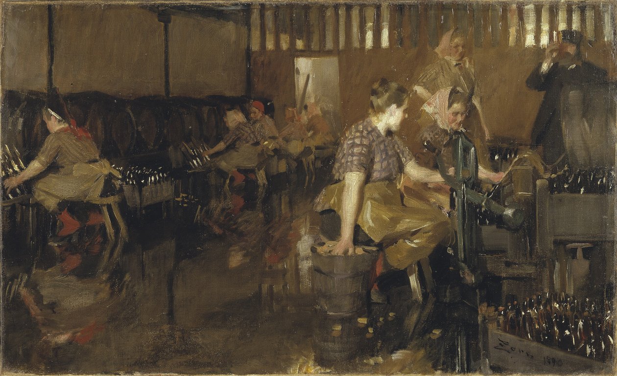 Det lille bryggeri, 1890 af Anders Leonard Zorn