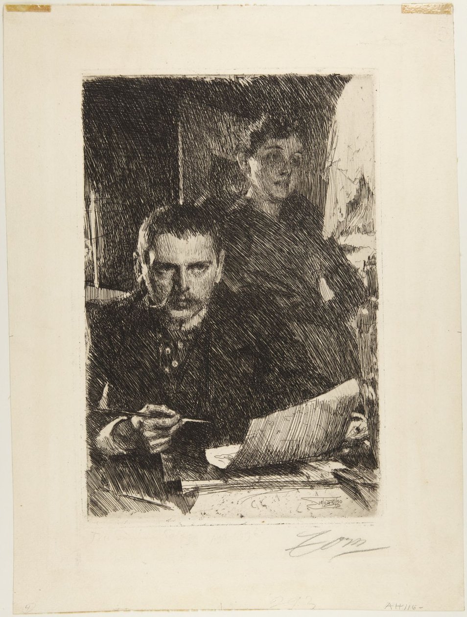 Zorn og hans hustru af Anders Leonard Zorn