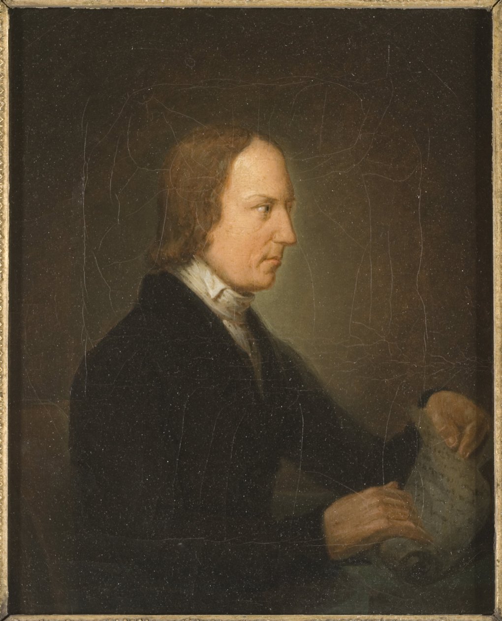 Lorenzo Hammarskold, critique litteraire et historien de la litterature - Portrait of Lorenzo Hammarskoeld (1785-1827), by Lundqvist, Anders (1803-1853). Olie på lærred. Mål: 26x21 cm. Nationalmuseet i Stockholm af Anders Lundqvist