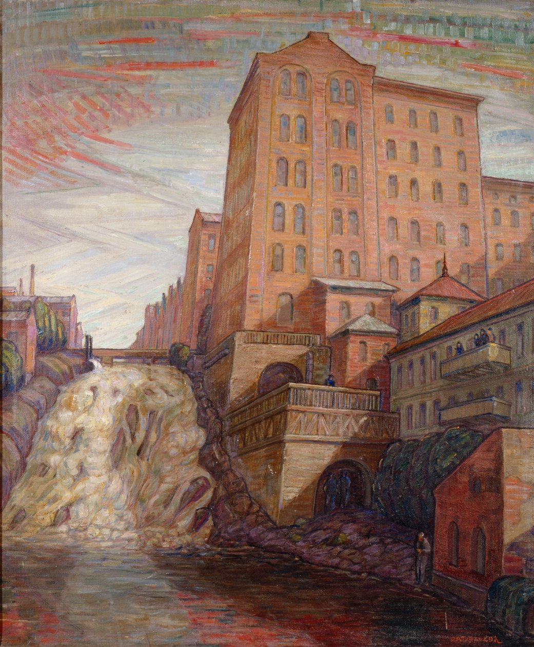 Foss Bryggeri (olie på lærred) af Anders Svarstad