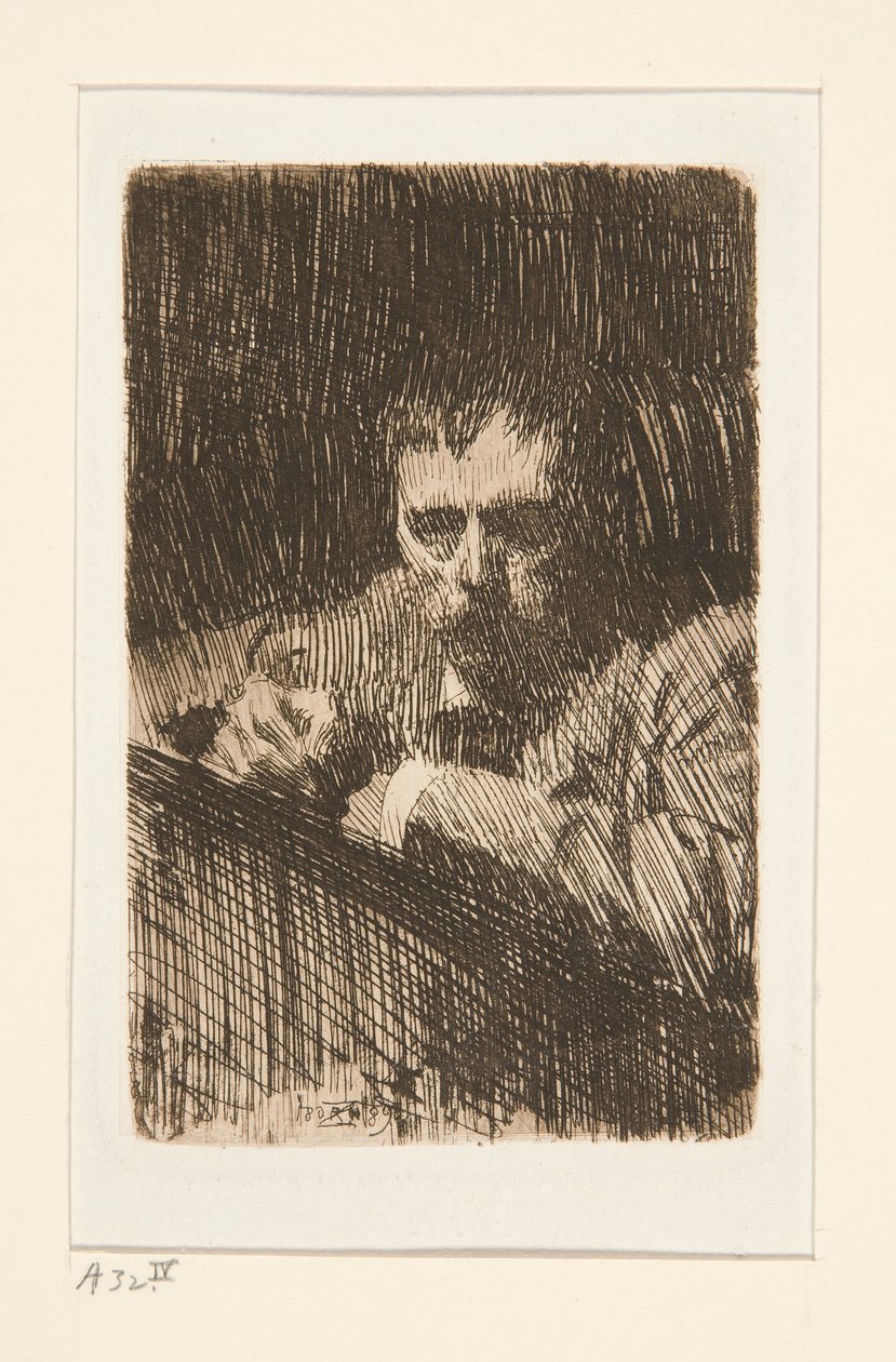 A Painter-Etcher (selvportræt) af Anders Leonard Zorn