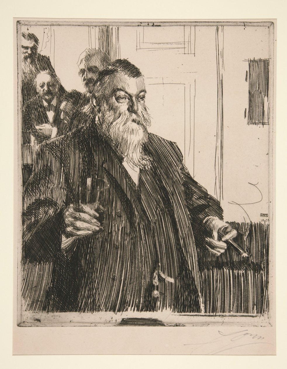 En skål II af Anders Zorn