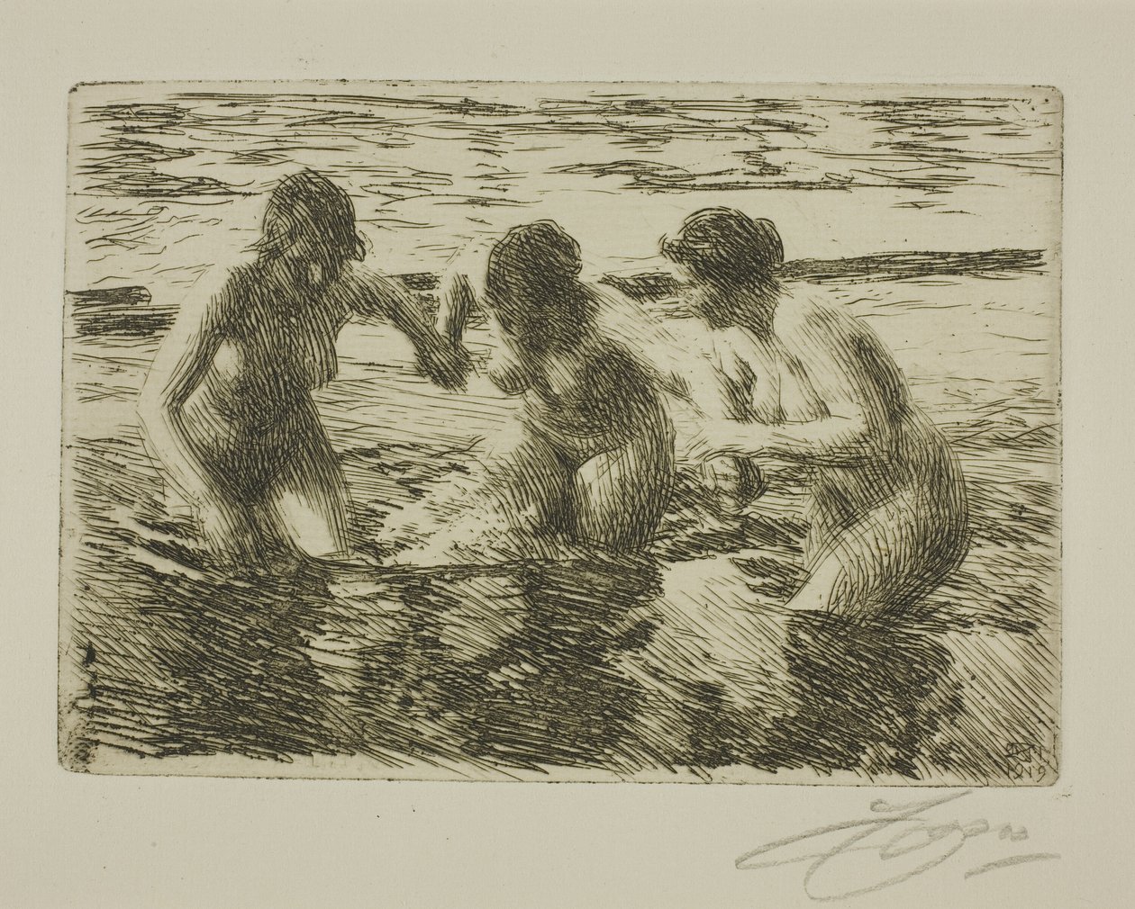 Mod strømmen af Anders Leonard Zorn