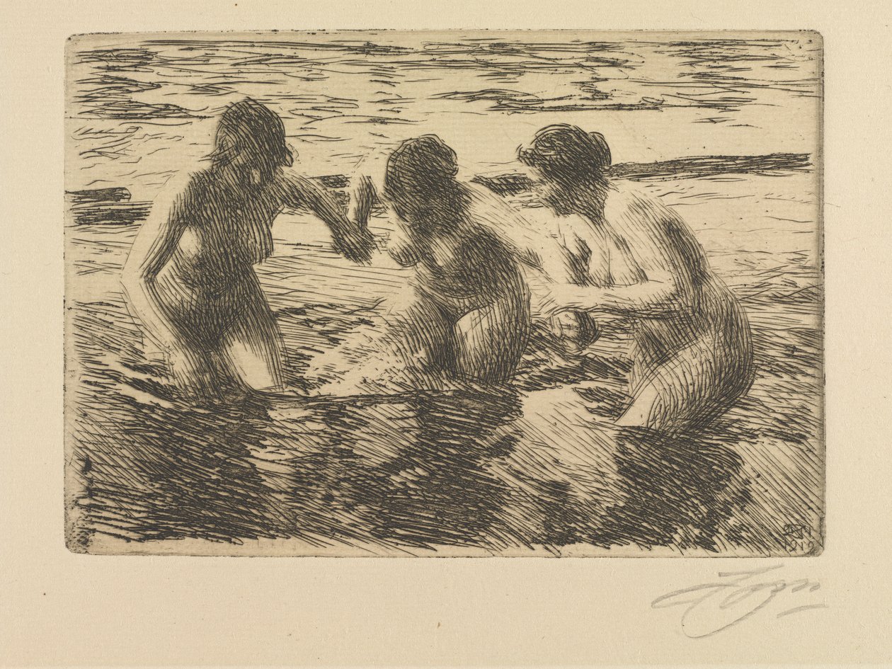 Mod strømmen af Anders Zorn
