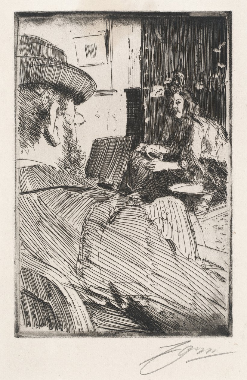 Albert Besnard og hans model af Anders Leonard Zorn