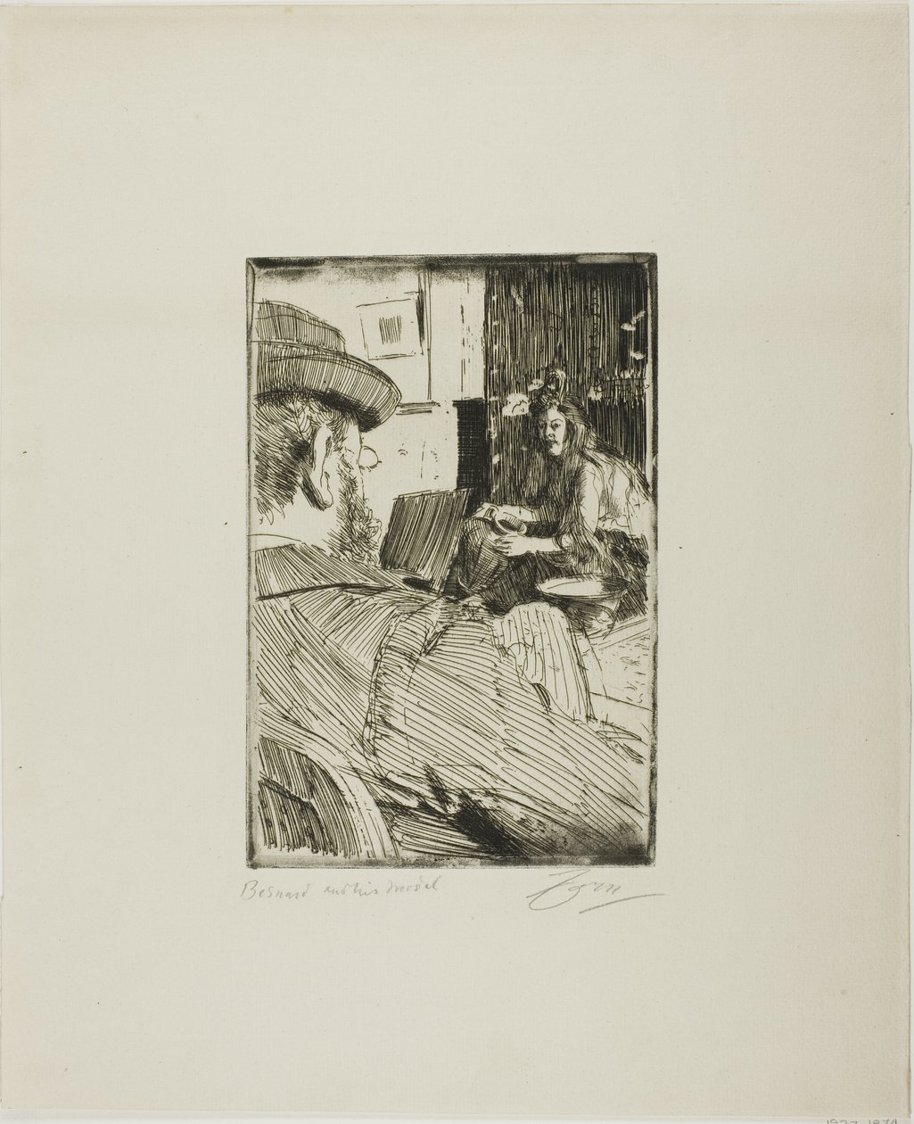 Albert Besnard og hans model af Anders Leonard Zorn