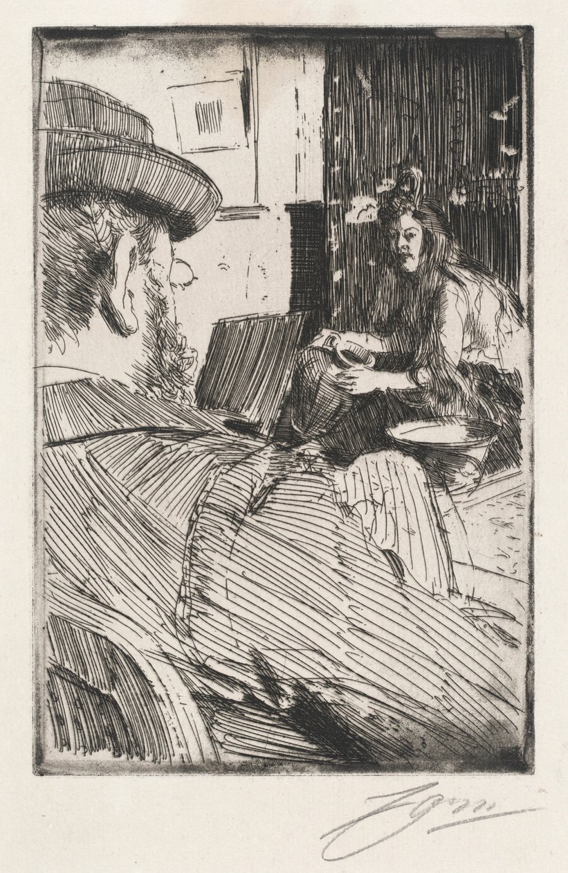 Albert Besnard og hans model af Anders Zorn