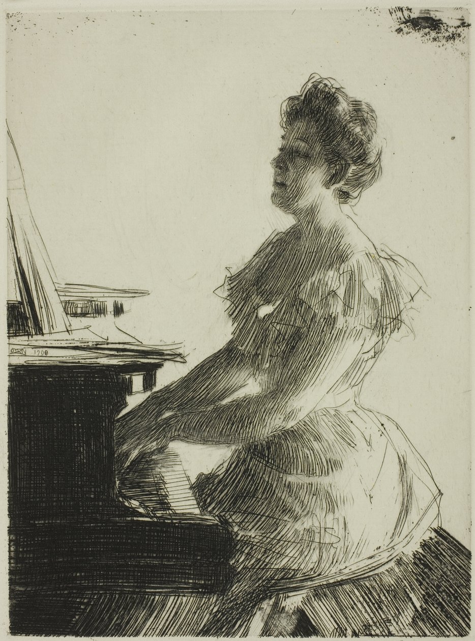 Ved klaveret af Anders Leonard Zorn