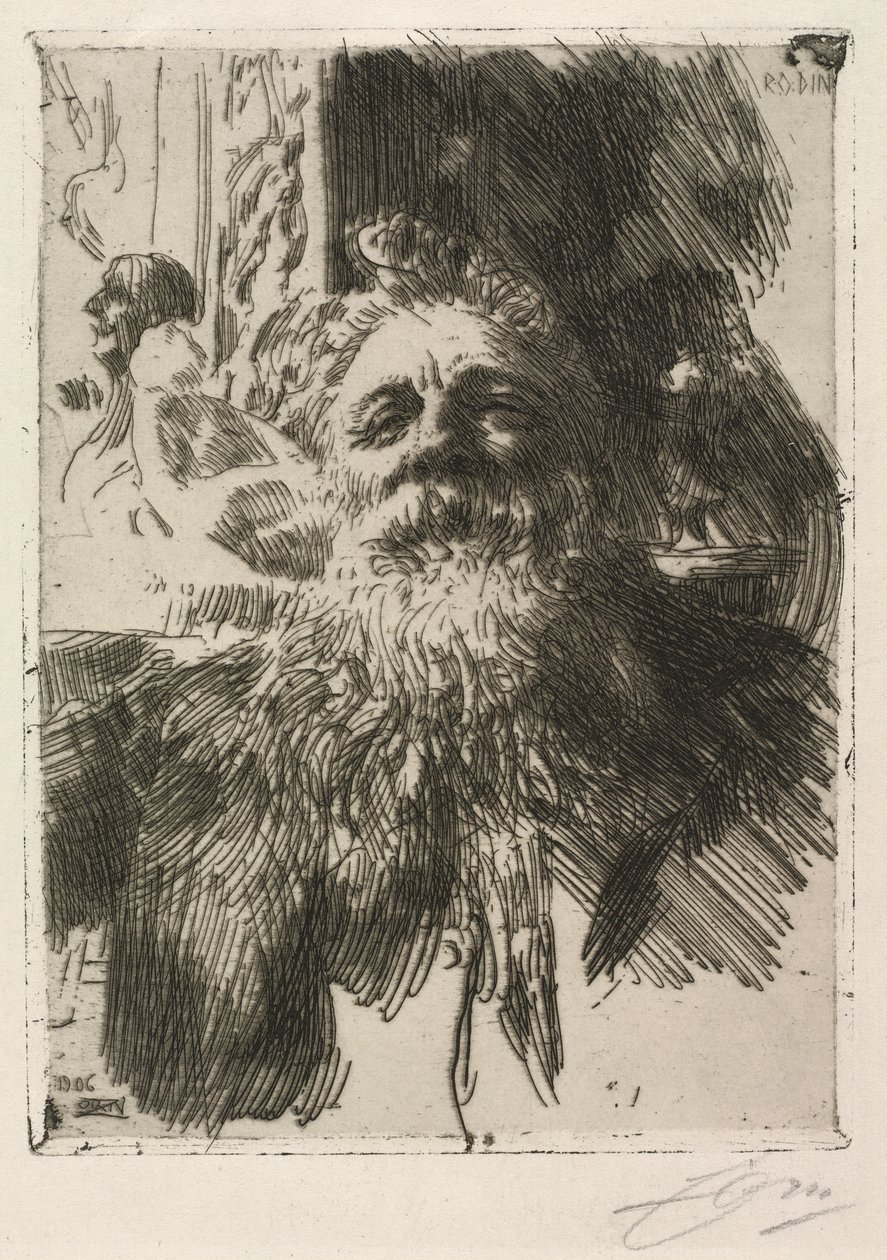 Auguste Rodin af Anders Leonard Zorn
