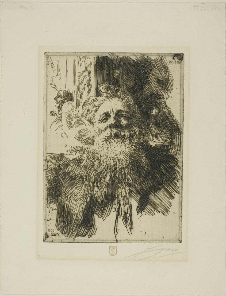 Auguste Rodin af Anders Leonard Zorn