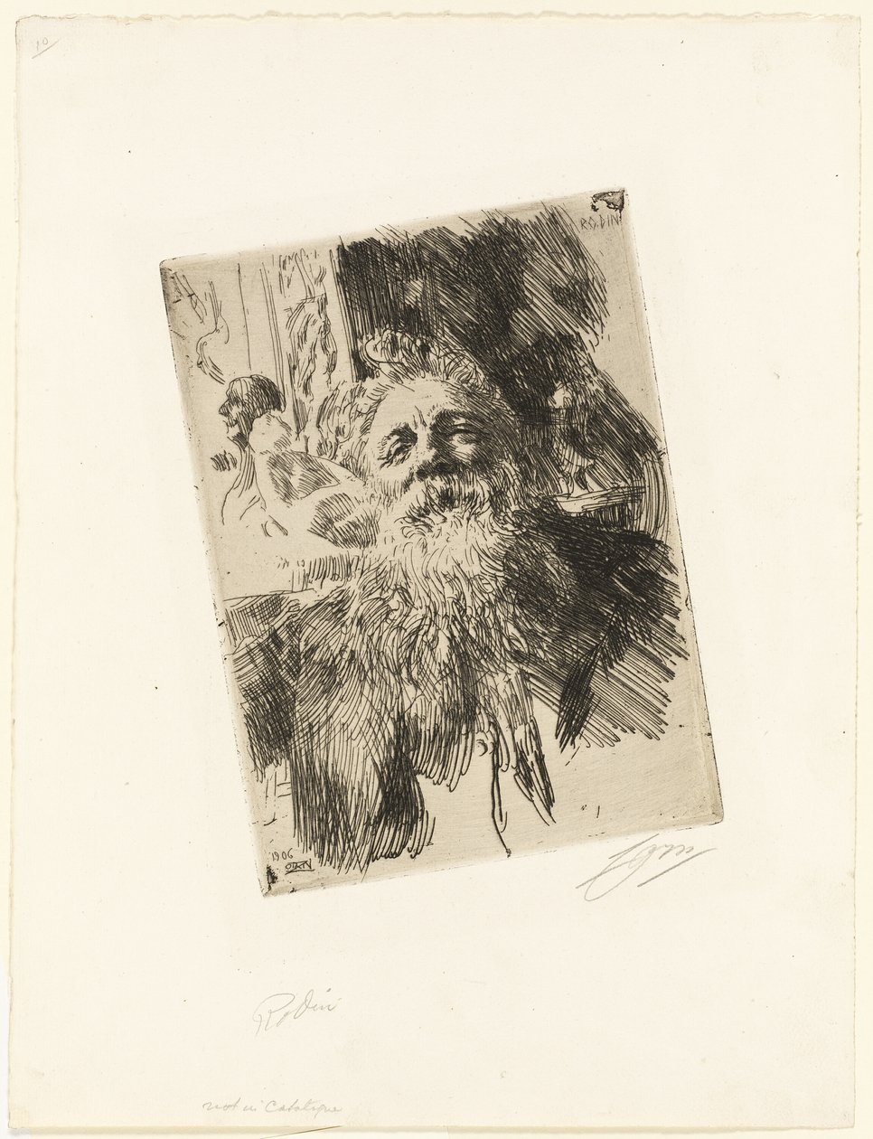 Auguste Rodin af Anders Leonard Zorn