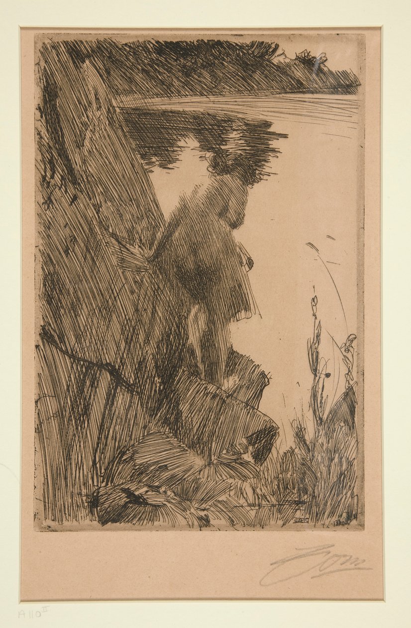 Badende (aften) III af Anders Leonard Zorn