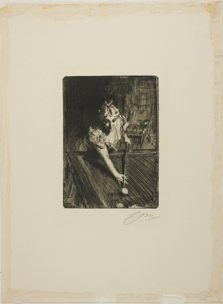 Billard af Anders Leonard Zorn