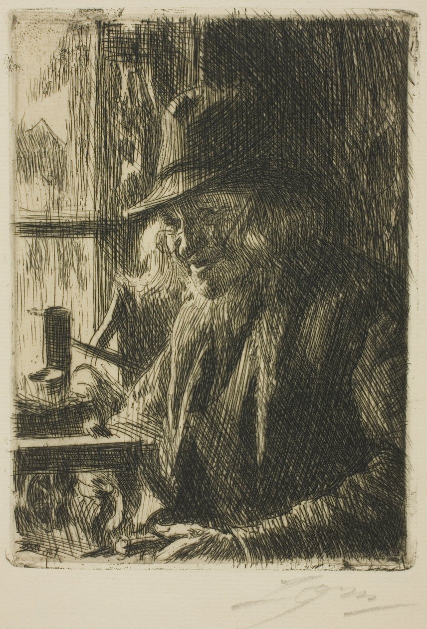 Bosl Anders, Urmager ved Mora af Anders Leonard Zorn