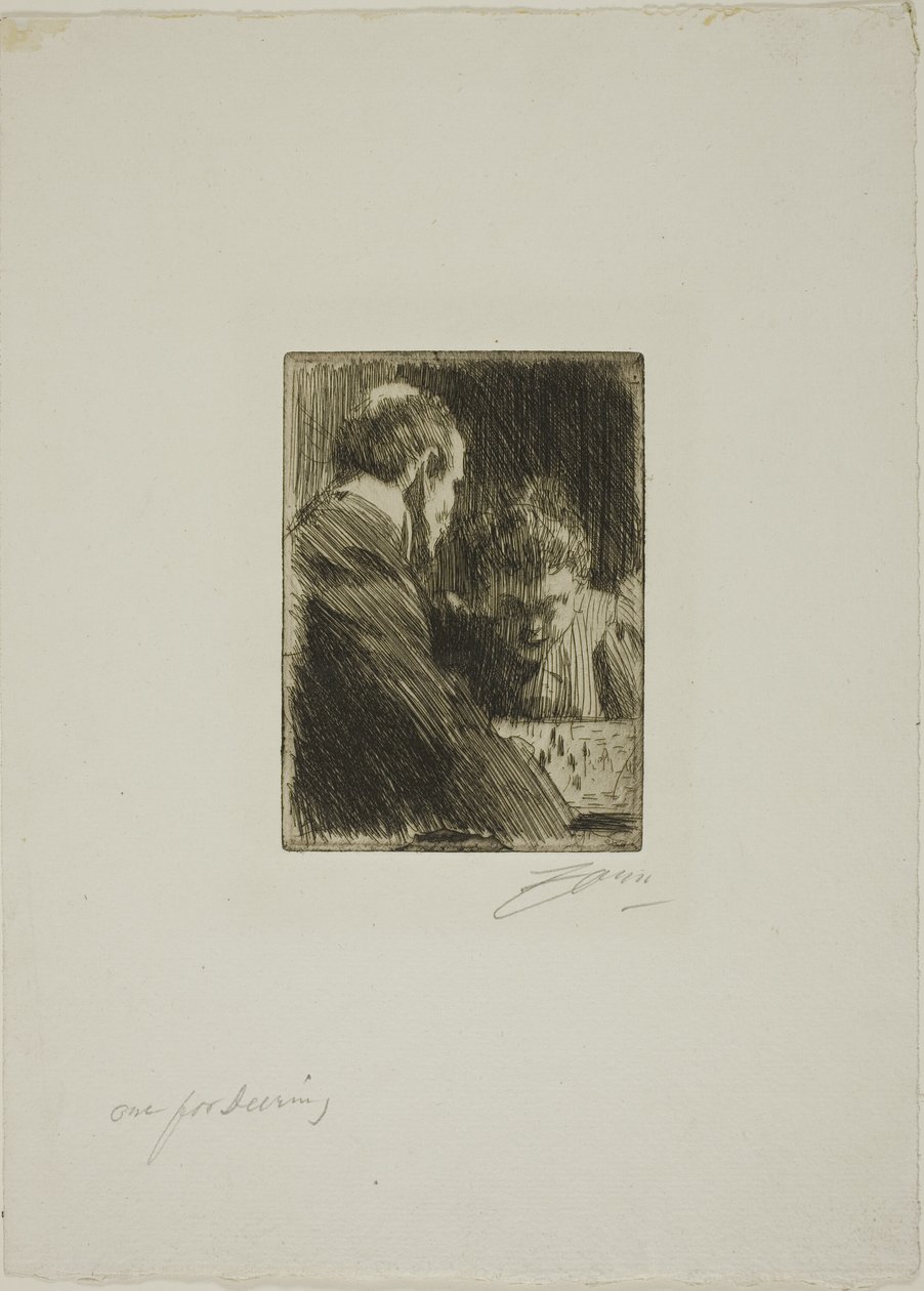 Skakspillere af Anders Zorn