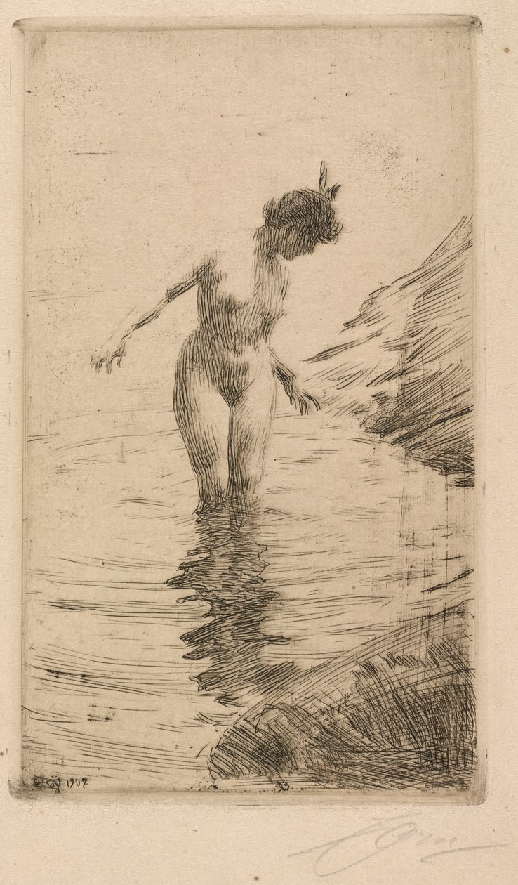 Cirkler af vand II af Anders Leonard Zorn