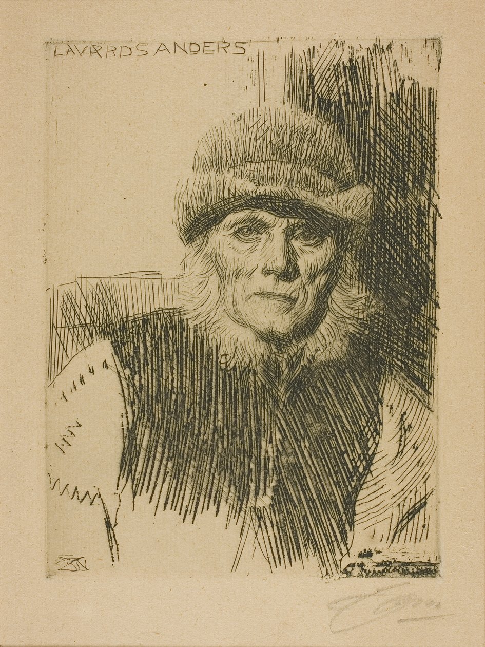 Dalecarlian Peasant (Lavards Anders) af Anders Leonard Zorn