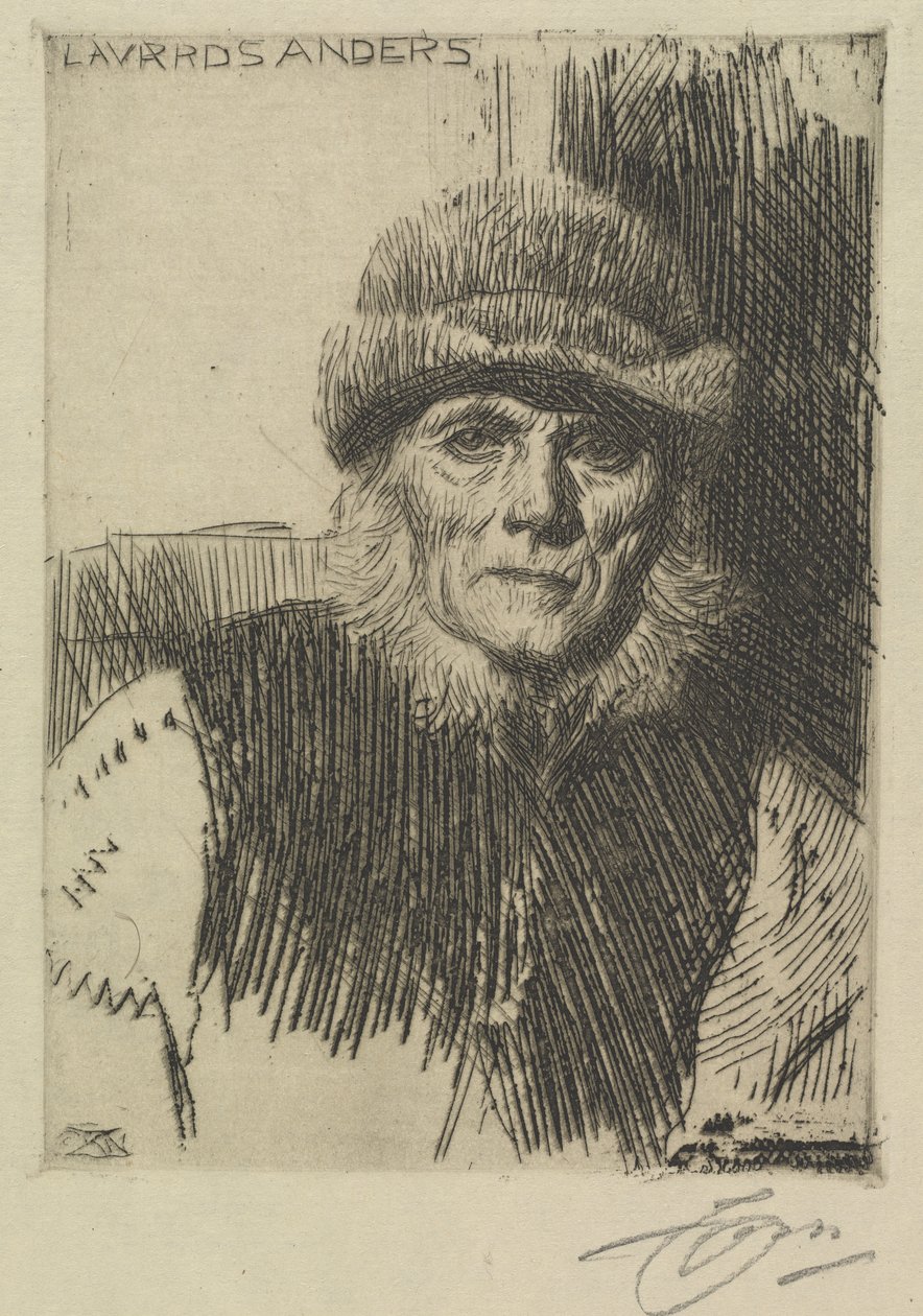 Bonde fra Dalarna af Anders Zorn