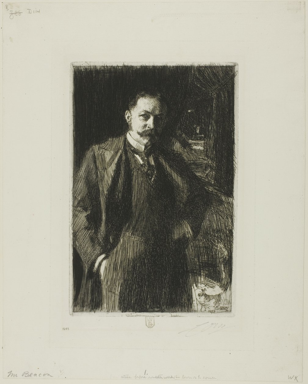 E.R. Bacon af Anders Leonard Zorn