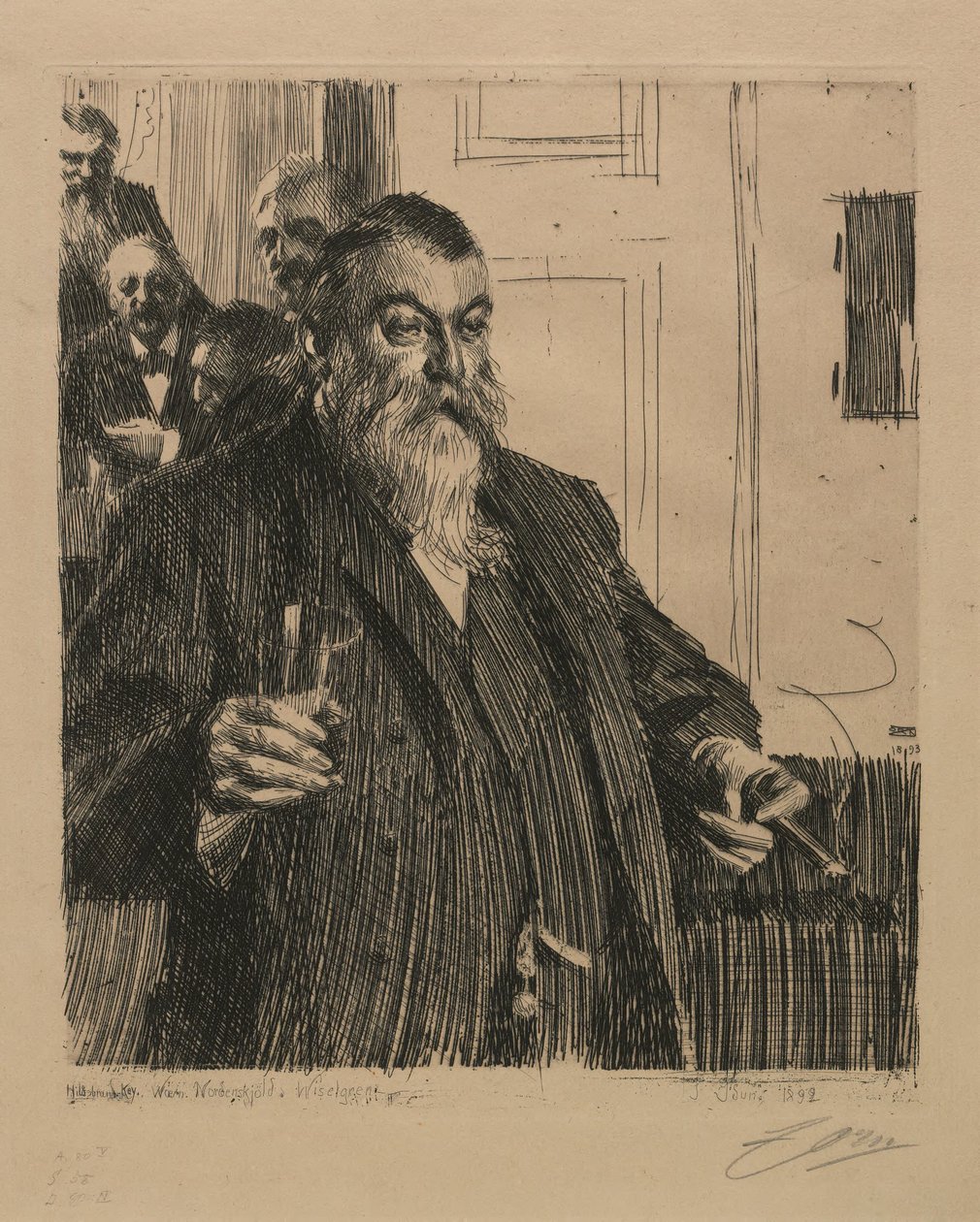 En skål i Idun II af Anders Zorn