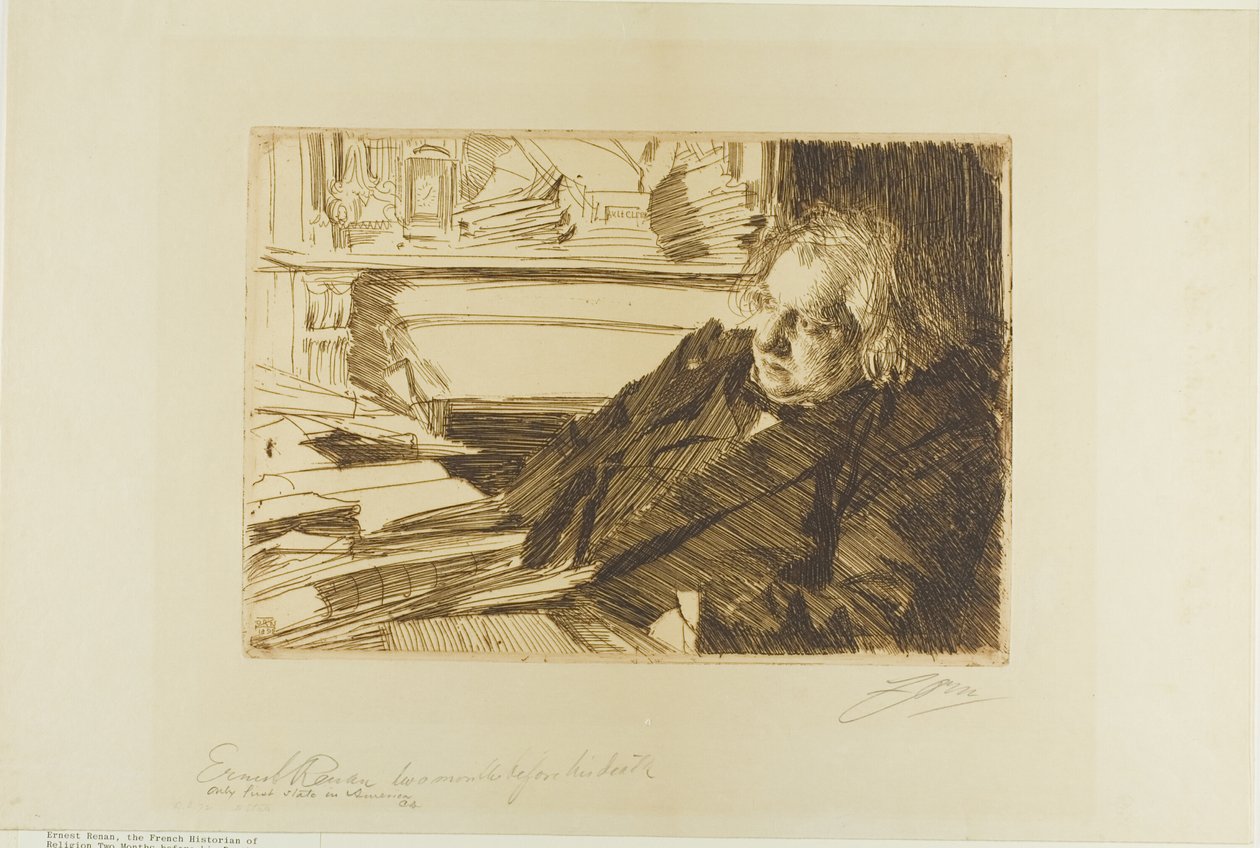 Ernest Renan af Anders Leonard Zorn