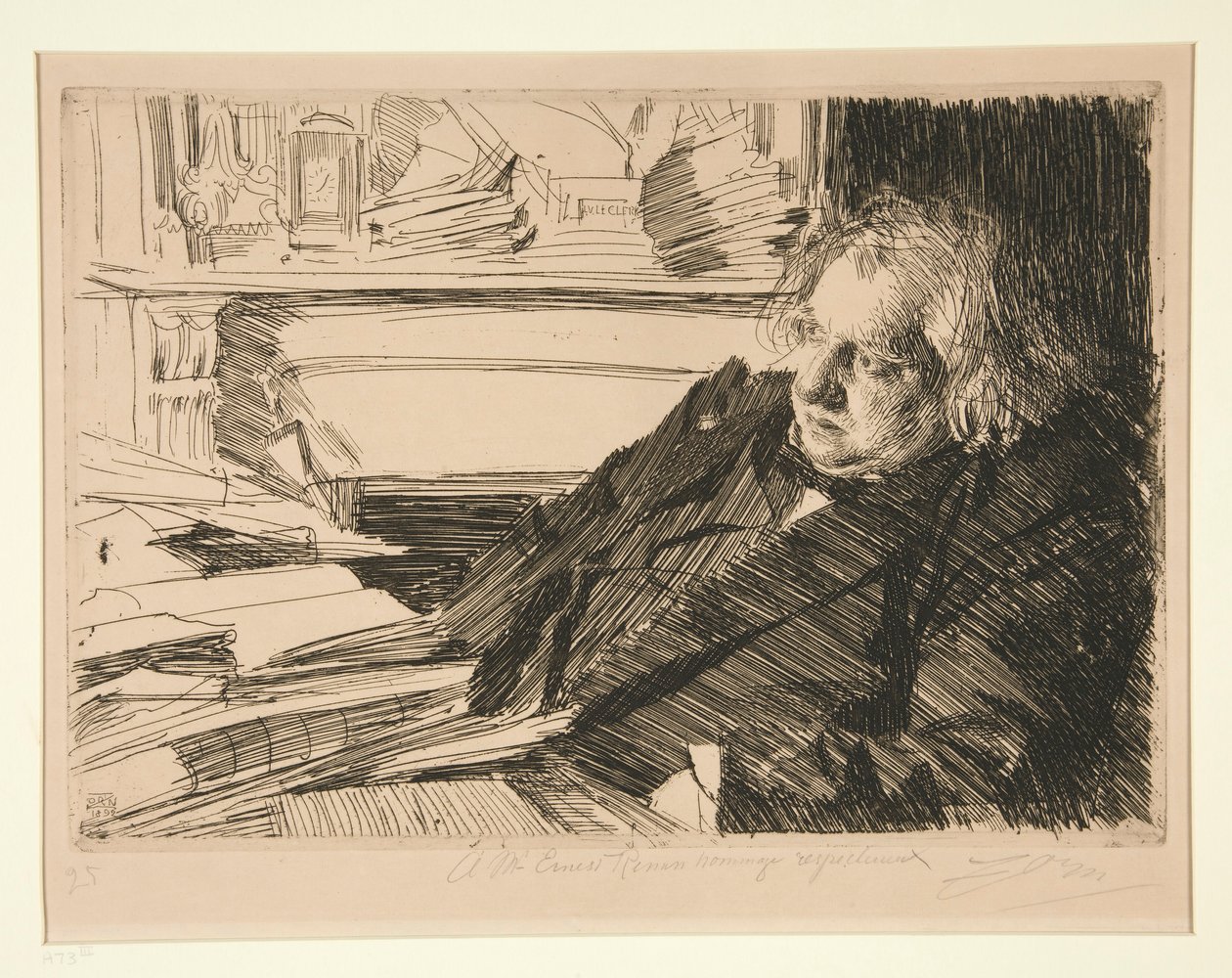 Ernest Renan af Anders Leonard Zorn