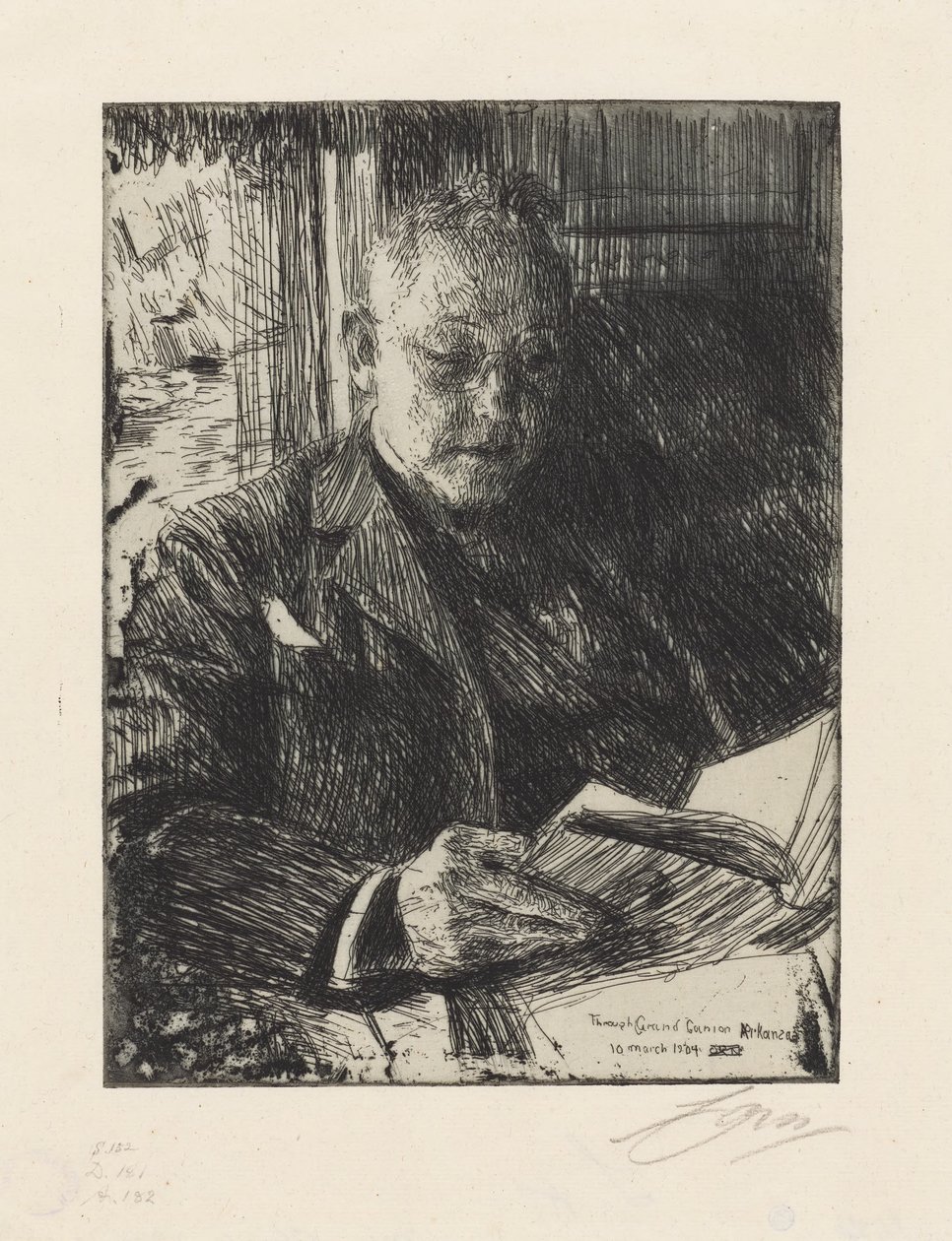 Medrejsende, hr. Ch. Deering af Anders Zorn