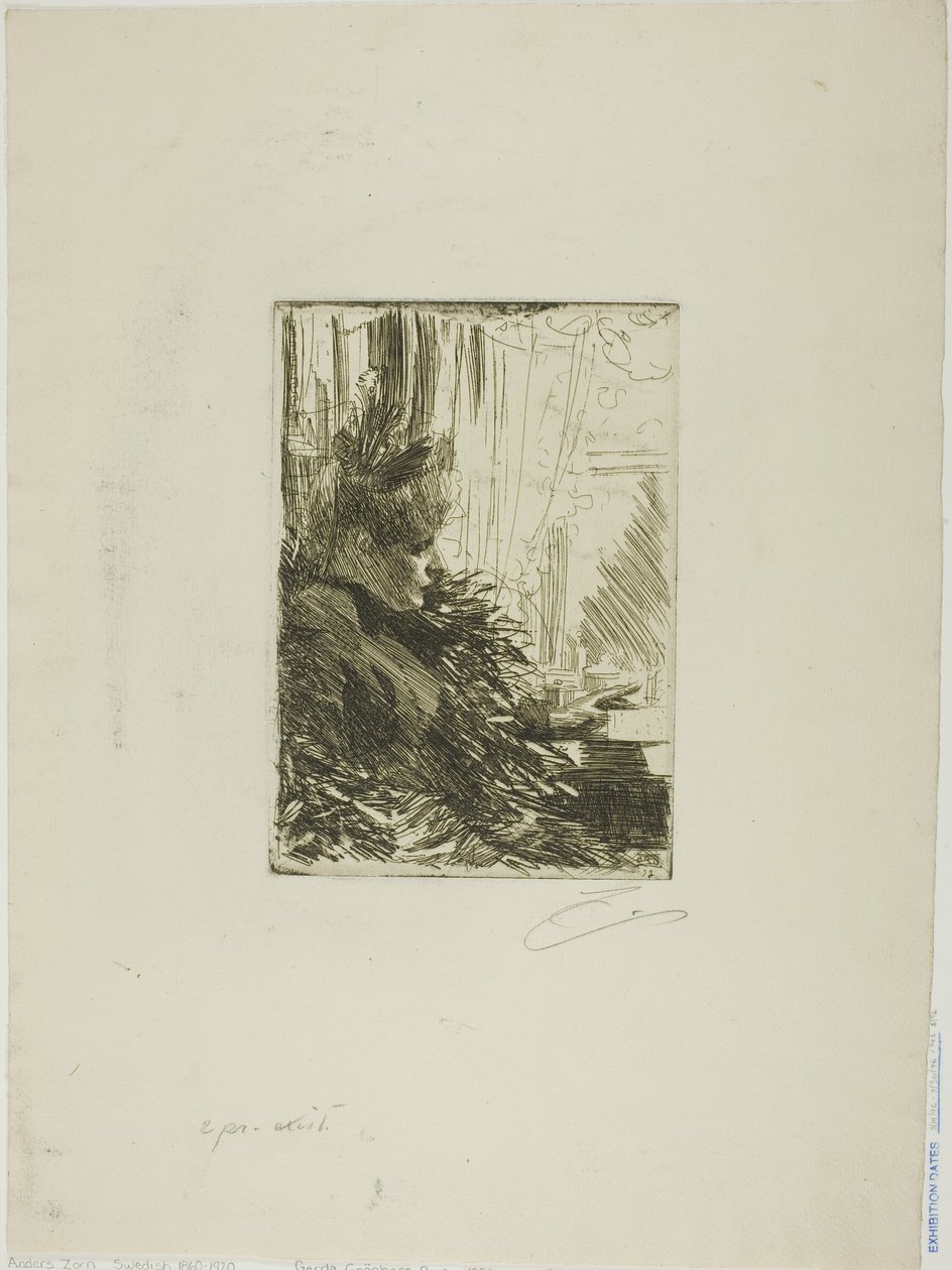 Gerda Grönberg II af Anders Leonard Zorn