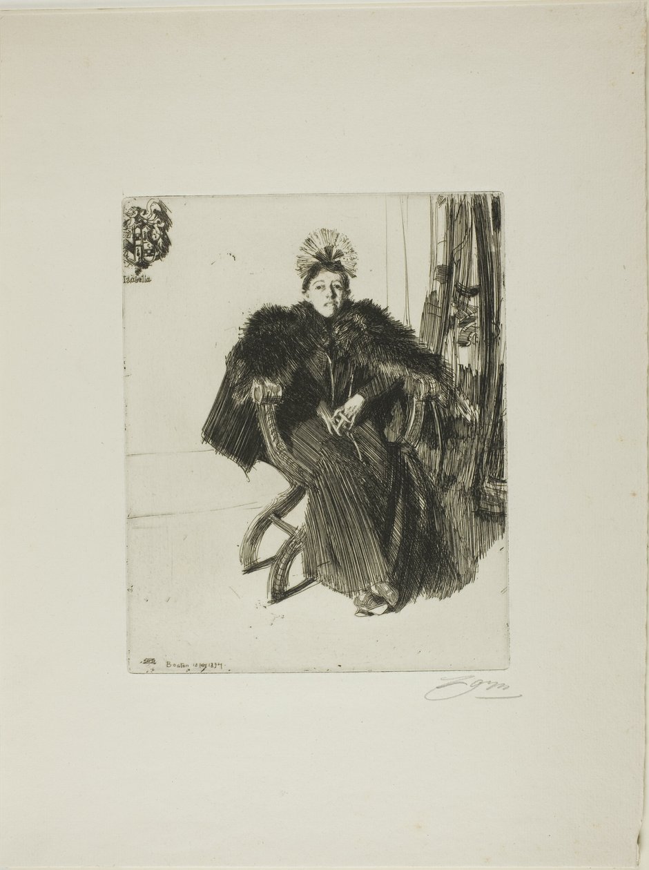 Isabella Gardner af Anders Leonard Zorn
