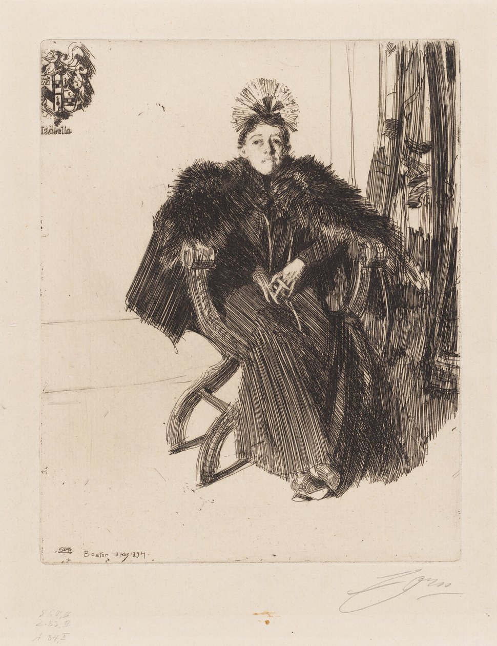 Isabella Gardner af Anders Zorn