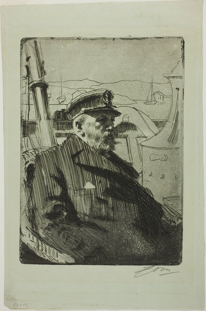 Kong Oscar II (anden plade) af Anders Leonard Zorn
