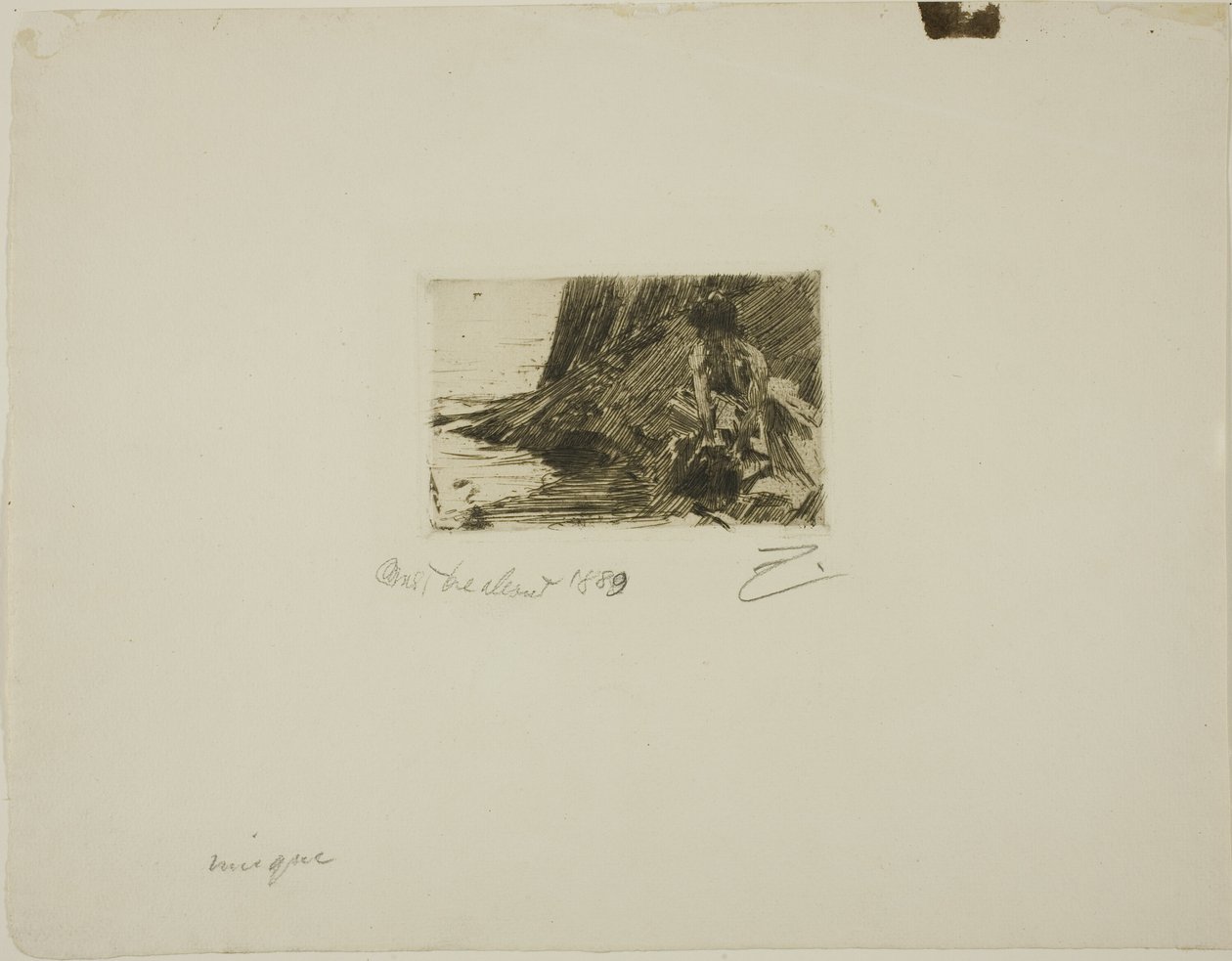"La Petite Baigneuse" - Den lille badegæst af Anders Leonard Zorn