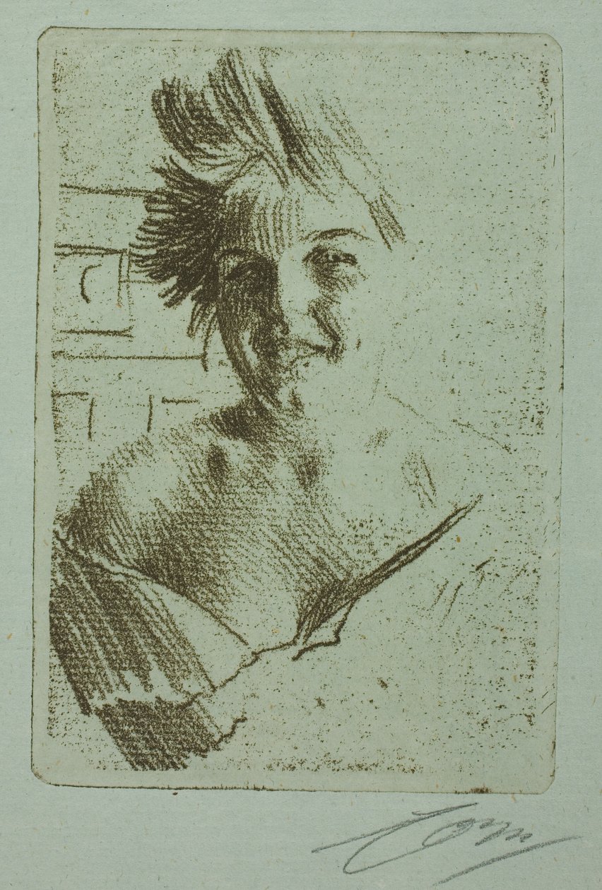 Leende model I af Anders Leonard Zorn