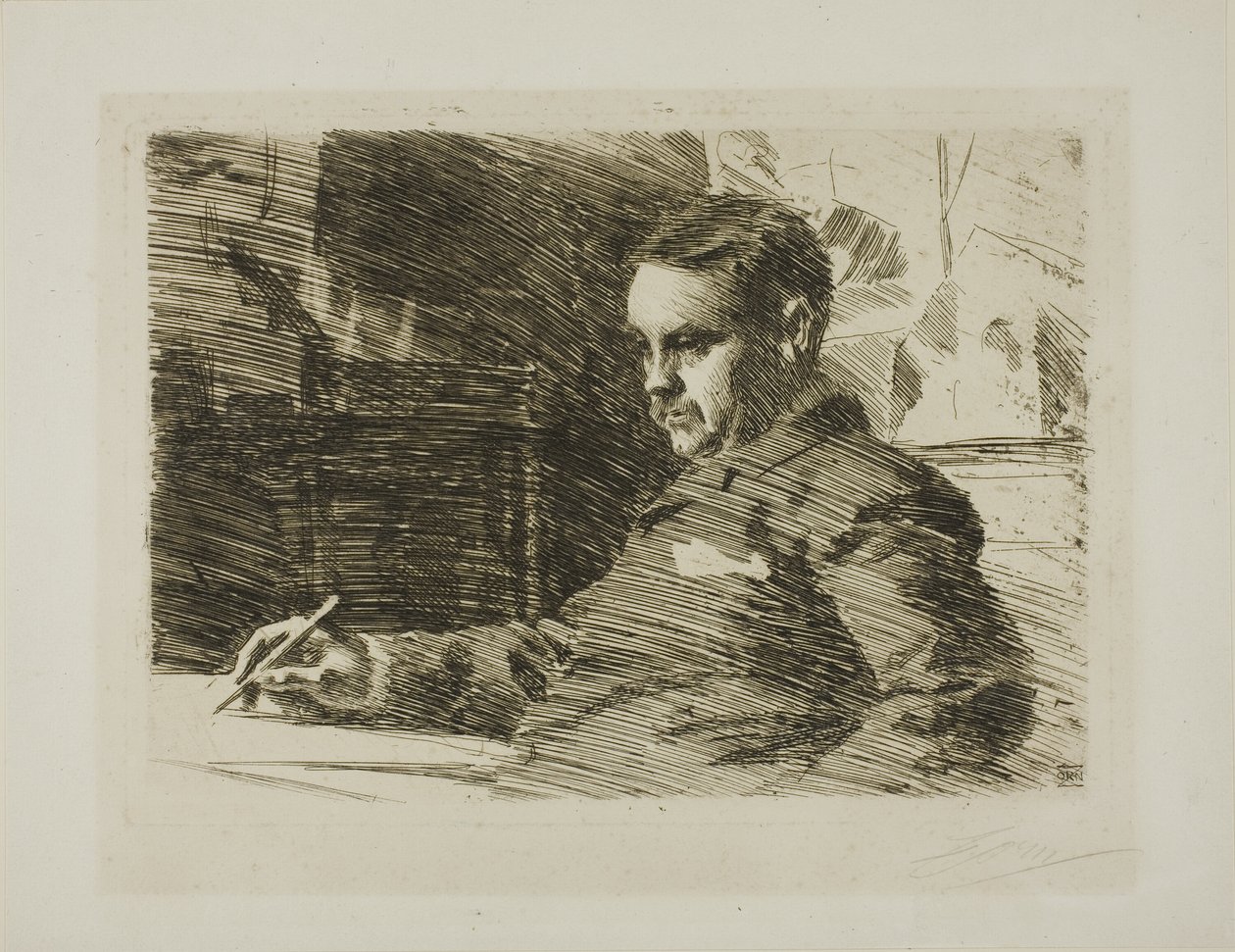 Advokat Wade af Anders Leonard Zorn