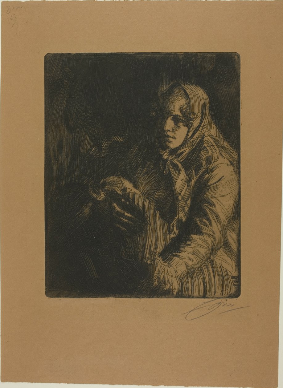Madonna (en mor) af Anders Leonard Zorn