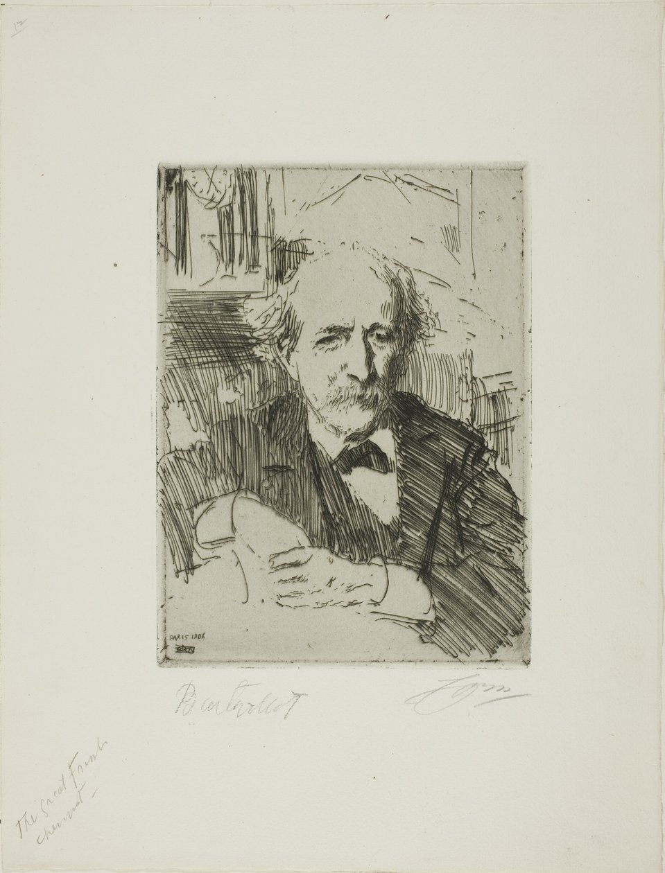 Marcellin Berthelot af Anders Leonard Zorn