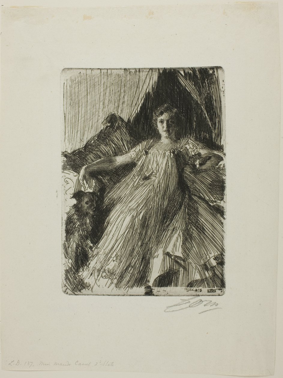 Maud Cassel (Mrs. Ashley) af Anders Leonard Zorn