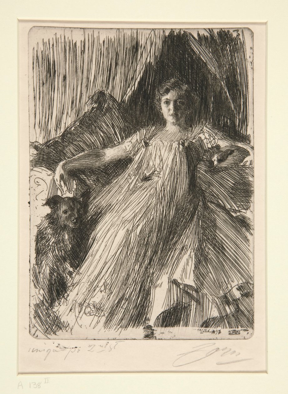 Maud Cassel (Mrs Ashley) af Anders Leonard Zorn