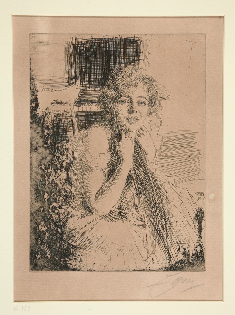 Mlle. Emma Rasmussen af Anders Leonard Zorn