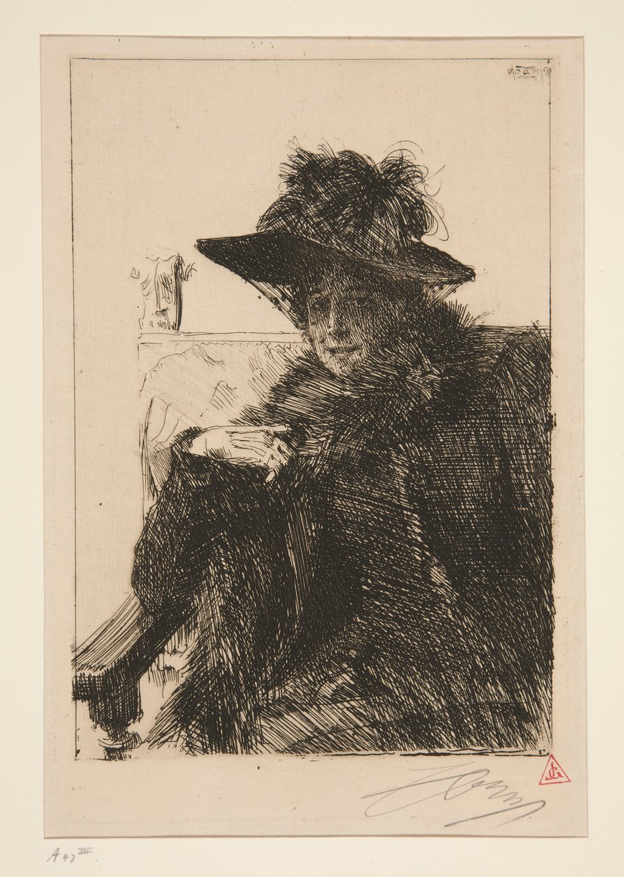 Mme. Armand Dayot af Anders Leonard Zorn