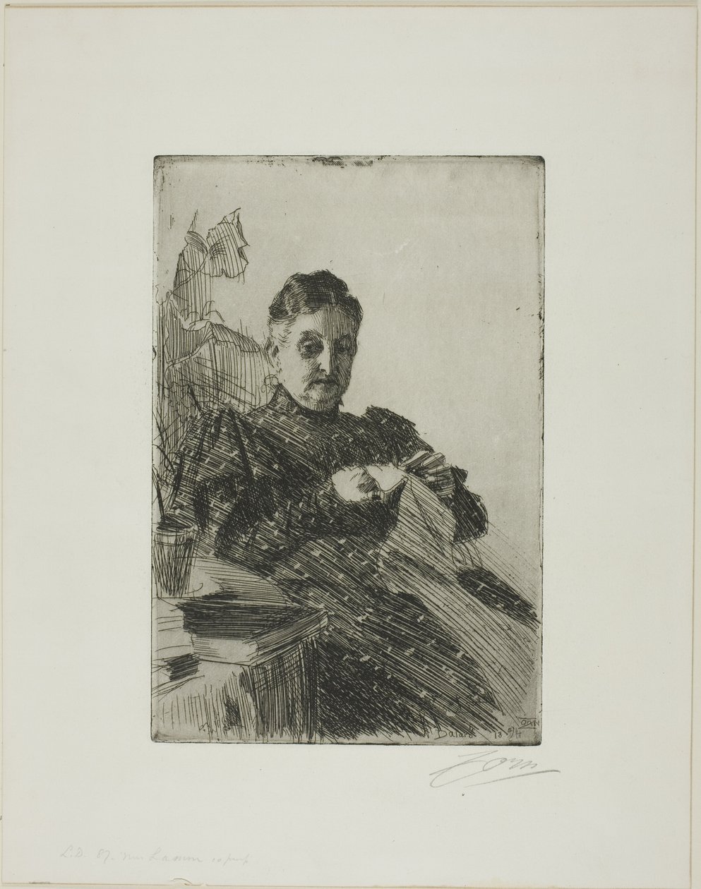 Mme Lamm II af Anders Leonard Zorn