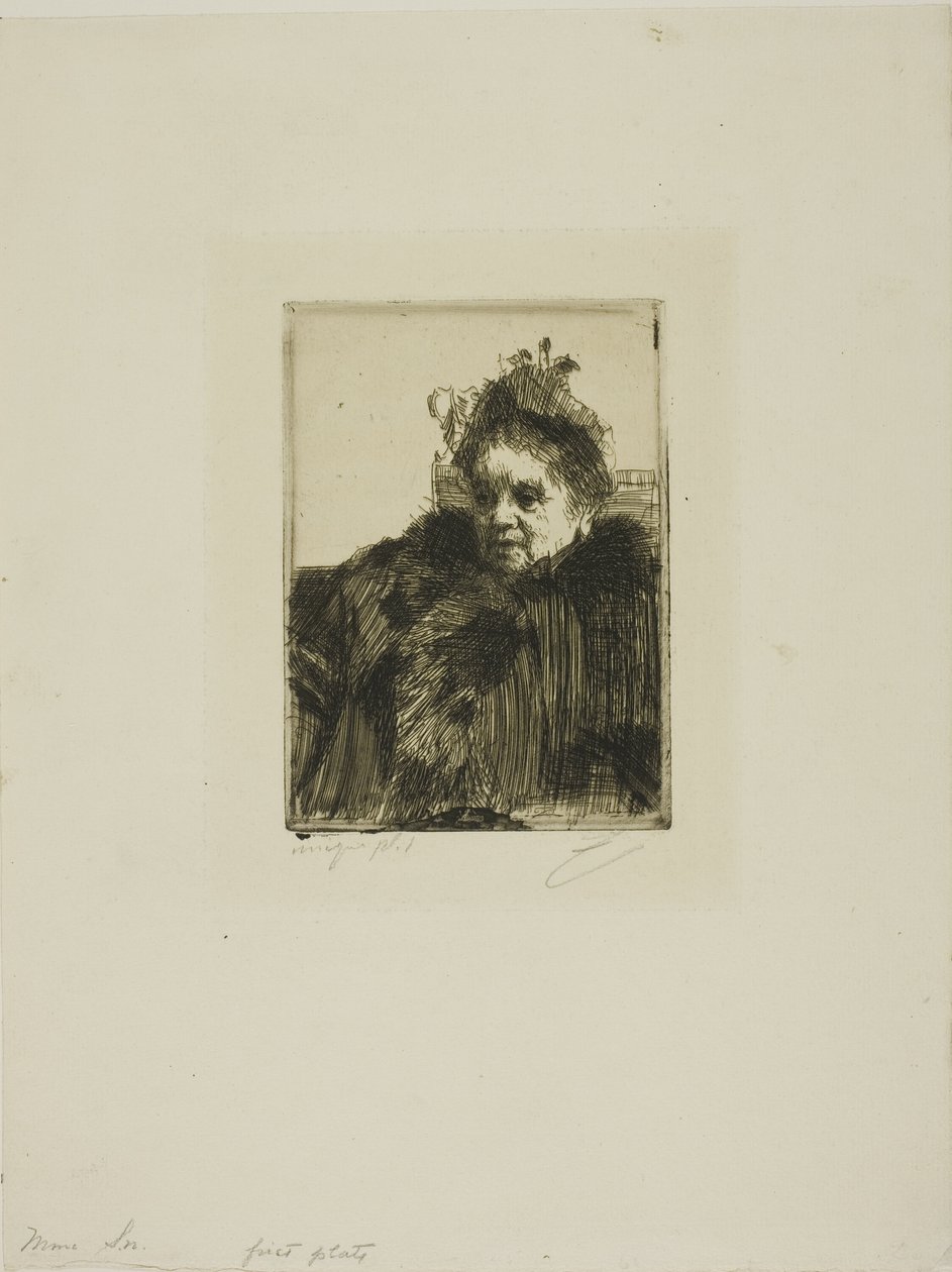 Mme Simon I af Anders Leonard Zorn