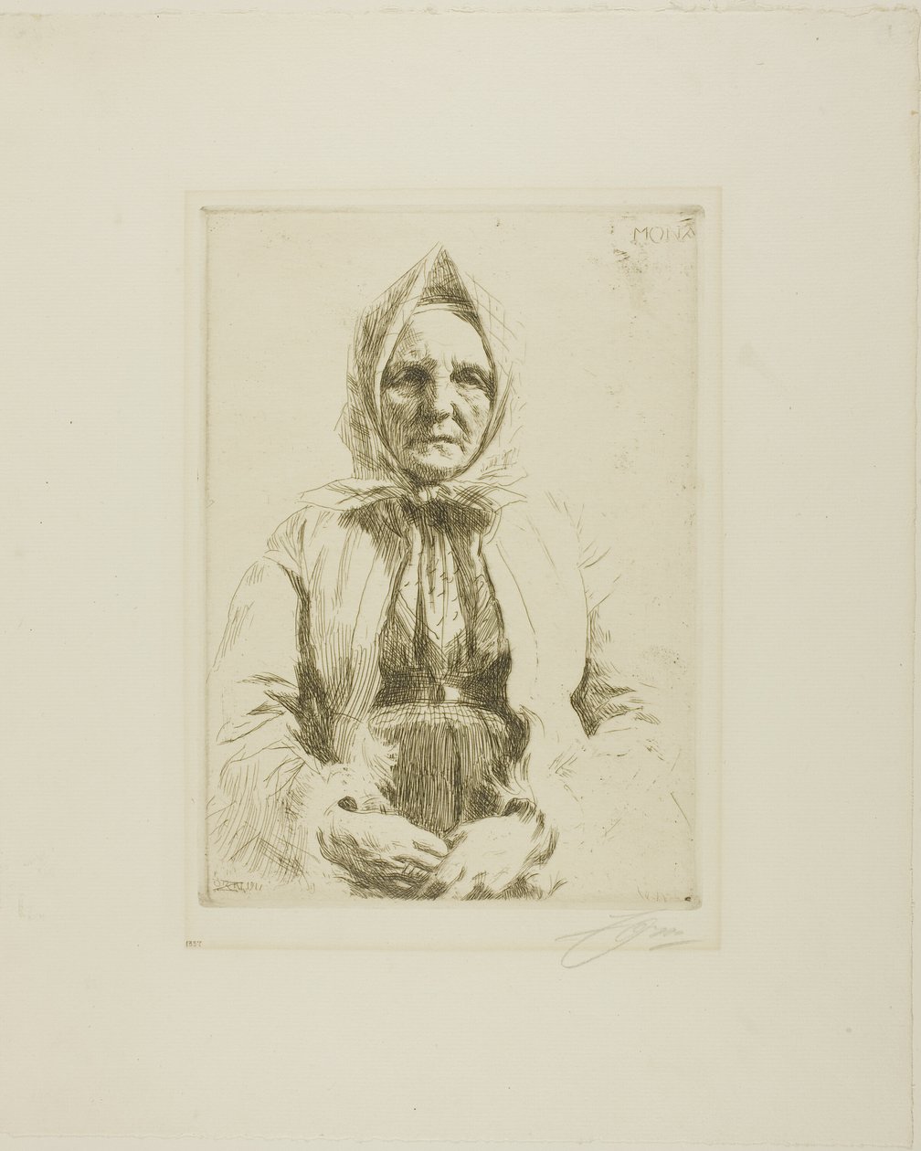 Mona af Anders Leonard Zorn
